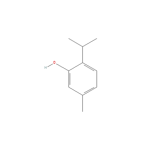 Cấu trúc hoá học của Thymol · Chemical structure of Thymol