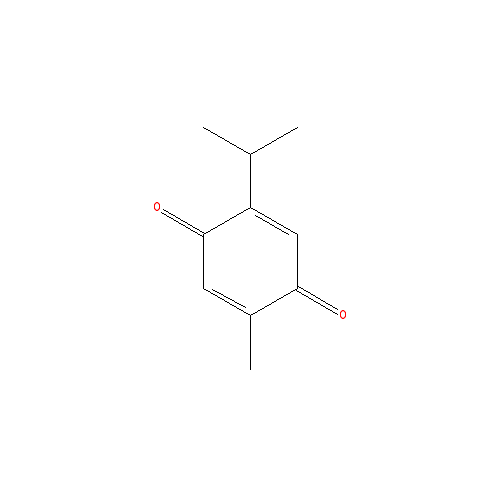 Cấu trúc hoá học của Thymoquinone · Chemical structure of Thymoquinone