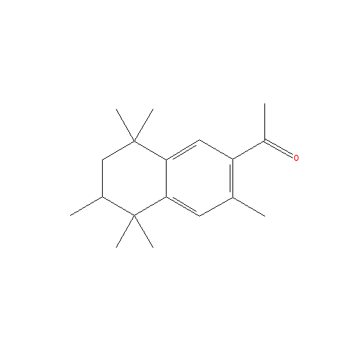 Cấu trúc hoá học của Tonalide · Chemical structure of Tonalide