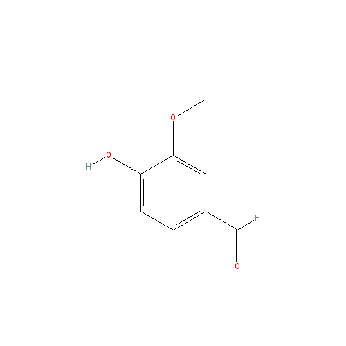 Cấu trúc hoá học của Vanillin · Chemical structure of Vanillin