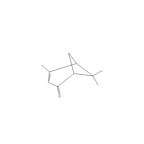 Cấu trúc hoá học của (R)-Verbenone · Chemical structure of (R)-Verbenone