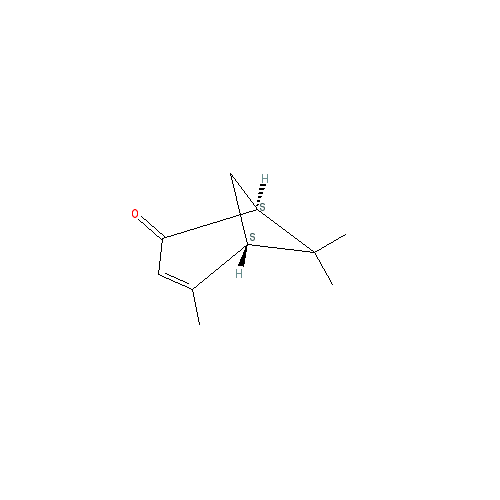 Cấu trúc hoá học của Verbenone · Chemical structure of Verbenone