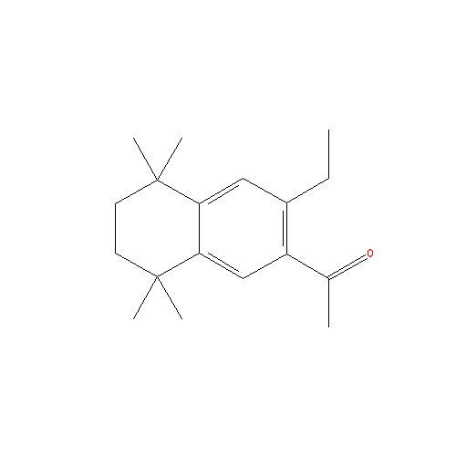 Cấu trúc hoá học của Versalide · Chemical structure of Versalide