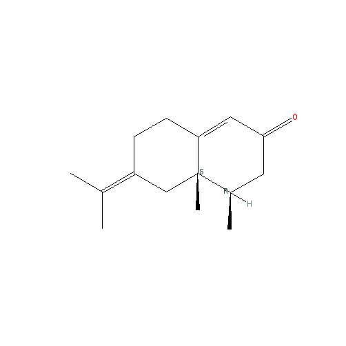 Cấu trúc hoá học của α-Vetivone · Chemical structure of α-Vetivone